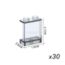 MARUMINE MOC Build Block Part Window Glass House Transparent Wall Panel 87552 87544 60581 87543 59349 Creative Brick Accessories