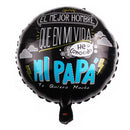 Best Dad Cup Aluminum Film Balloon Father's Day Party Decoration Blue Bowtie Beard Aluminum Foil Balloon