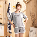 Hot sale Summer Shorts Pajama Sets for Women Short Sleeve Sleepwear Cute Girls Cartoon Pyjama Homewear Pijama Mujer Home Clothes