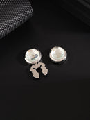 Luxury Rhinestone Button Cap Non-French Shirts Clamshell Cufflinks Round High-end Men's Shirt Buttons Accessories Gifts for Men
