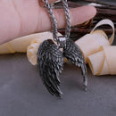 The Arcwing | Handcrafted Stainless Steel Angel Wings Pendant Necklace for Men & Women