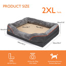 Large Dog Bed Soft Comfortable Anti Allergy Warm Fleece Removable Washable Cover Pet Bed Waterproof