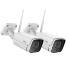 Annke 2Pcs H.264+ 5MP Wireless Camera Video Surveillance Camera Two Way Audio WIFI IP Security Camera 3.6MM IP66 Weatherproof