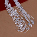 Hot Retro Charm 925 Sterling Silver Necklace for Women Lady Chain Solid Bead Fashion Trends Wedding Party Jewelry Gifts