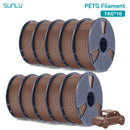 SUNLU 10KG PETG/ABS Filaments 10Rolls 3D Filament 1KG/roll 1.75mm 100% Filament Lines Up Neatly For 3D Printing From EU US