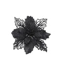 5pcs 9cm Large Artificial Flowers Christmas Tree Pendant Hollow Simulated Flower Christmas Decoration For Wedding Party New Year