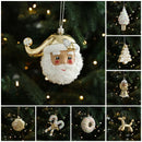 Christmas Tree Pendant Cartoon Pendant Ornament Christmas Decoration 2025 for Home Garden Yard Decor Christmas Liquidations