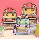 1-10pcs Creative School Bags Shape Cookie Candy Bags Plastic Zipper Bag Cartoon Portable Seal Bag Kids Birthday Gifts Decoration