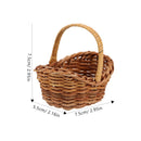 4 Pcs Mini Basket Easter Party Decoration Willow Wedding Ceremony Decorations Rattan Small Woven