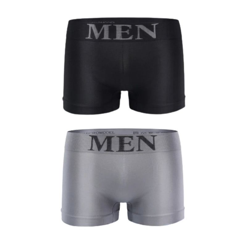 Kit with 5 Microfiber Men's Boxer Briefs-Varied and Assorted Colors