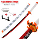 1:1 Scale Anime Swords Giyuu Katana 104cm Authentic Cosplay Weapons Props With Sword Holder And Belt Halloween Samurai Style