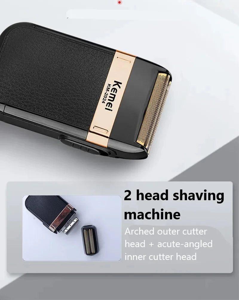 Kemei 2024 Razor Blade Shaver Head For Men's Electric Shaver KM-2024 Razor Mesh Blade Net Original Beard Shaving Parts