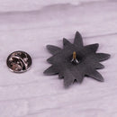 Retro edelweiss brooch. According to tradition, giving this flower to a loved one is a loyal commitment