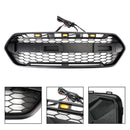 Artudatech Matte Black Front Bumper Grille Fit Ford Transit Custom Trail 2018-2023 W/ 3LED