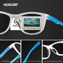 KDEAM Reduce The Brightest Light POLARIZED Sunglasses Women Saturated Coating Sun Glasses Square 58mm Medium Size Shades For Men