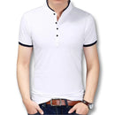 iSurvivor 2022 Men Summer Short Sleeved Smart Casual T Shirts Tees Tops Camiseta Masculina Male Fashion Slim Fitted T Shirts Men