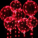 7 Led Luminous Transparent Balloons for Weddings, Birthdays, Bachelor Party (Battery Not Included) Valentine's Day, Anniversary