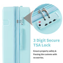 4 Piece Luggage Set with Compression Packing Cubes for Suitcase Expanable Spinner Wheels Lightweight Suitcase with TSA Lock