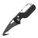 Tragbares Klappmesser Express Paketmesser Geschenk Schlüsselanhänger Gezacktes Hakenmesser Outdoor Camping Handgepäck Überlebenswerkzeug Kartonöffner