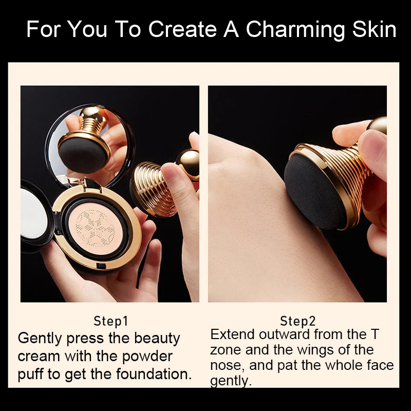 Concealer Mushroom Head Air Cushion BB Cream Women's Brightening Foundation Natural Moisturizing Whitening Makeup Base Makeup