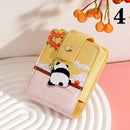 National Trend New Lipstick Bag with Makeup Mirror Mini Storage Pouch Girls Carry-on Portable Travel Cosmetic Bag