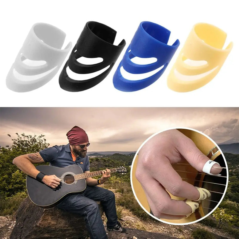 4Pcs/set M/L/XL ALaska Pik Finger Picks For Acoustic Electric Guitar Stringed Instrument DIY Guitar Finger Covers