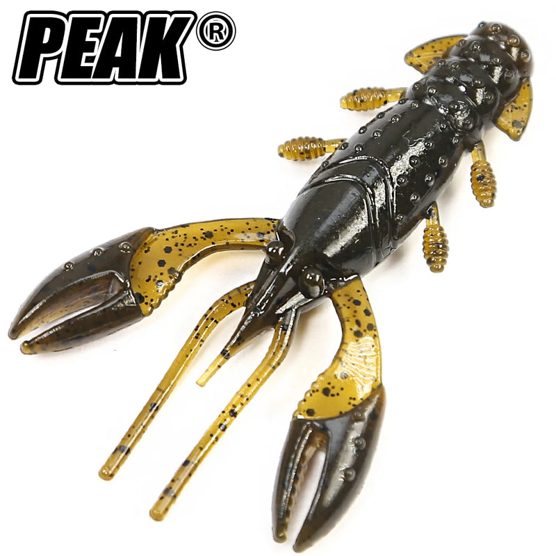 PEAK Floating Craws Lures 40mm/10pcs 60mm/8pcs Soft Lure Fishing Lures shrimp Lobster Soft Plastic Lure Fishing Lures