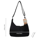 Women Japan Style Hobo Crossbody Bag Large Capacity Ins Style Versatile Embroidery Shoulder Bag Waterproof Commuter Bag