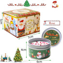 Christmas Scented Candle Set Gift Fragrance Candle Jar Smokeless Romantic Incense Aromatherapy Candle Stonedried Flower Soy Wax