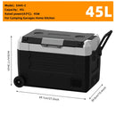 Podofo 35L 45L 55L Portable Car Refrigerator Compressor Cooler  Ice Box 12V 24V DC 110 240V For Camping Home Kitchen Garages