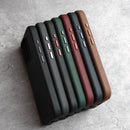 YMW Italian Nappa Case for iPhone 15 14 13 Pro Max Magnetic Supercar Interior Genuine Leather Business Premium Cow Phone Cover