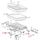 6/12X Seat Fastener Rail Runner Clips Slider Guide For VW PASSAT B1 B2 B3 B4 1973 - 1997 Dasher Corsar Carat Santana Quantum 35i