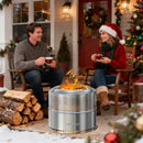 The Ember Architect | Large Stainless Steel Smokeless Fire Pit with Carry Bag