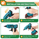 NEWBENY 100W 280°C Cordless Hot Melt Glue Gun Portable Rechargeable with Glue Sticks DIY Repair Tool For Makita 18V Battery Pin