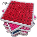 81Pcs/lot Rose Bath Body Flower Floral Soap Scented Rose Flower Essential Wedding Valentine'S Day Gift Holding flowers
