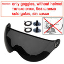 LOCLE Upgrade Ski Helmet With Goggles Integrated PC+EPS CE Certification Skiing Helmet Women Men Ski Snowboard Snow Helmet