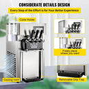 Sihao Ice Cream Machine 1200W A168 Panassonic  Compressor Ice Cream Maker 3Flavors Ice Cream Making Machine 4 Nozzles LCD Pannel