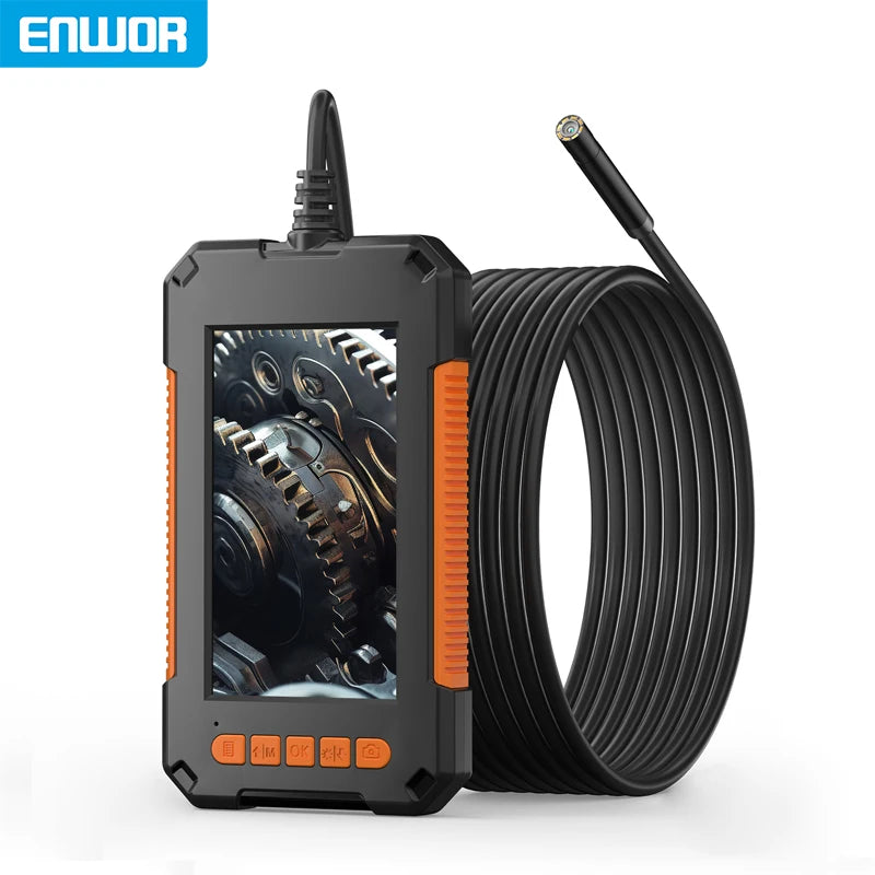 4.3-inch IPS Industrial Endoscope Camera 200W Pixel Waterproof Camera Inspection Car Sewer Piping 1080P Borescope Camera