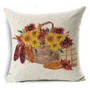 Thanksgiving Pumpkin Plant Pillowcases Linen Decor Throw Cushion Cover For Car Sofa Pillowcase Outdoor Garden Home Decoration