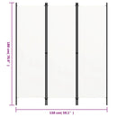 Panel Screen White 150x180 cm Home decoration products, partition screens, privacy screens