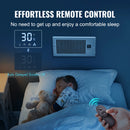 SucceBuy Booster Fan 4x12in Duct Fan 100CFM 10 Adjustable Speeds with LCD Smart Controller for Wall and Floor