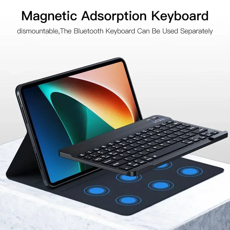 Keyboard Case For Xiaomi Redmi Pad SE 2023 11 inch Spanish Russian Portuguese Backlit keyboard cover funda for Mi Pad 6 Pro 11"