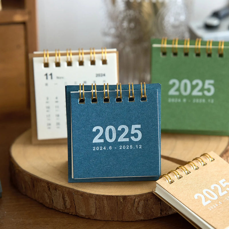 Simple Mini 2025 Calendar Office School Supplies calendar Desk calendar monthly Planner Desk accessories Decor Record