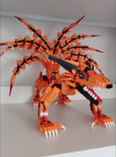 Ninja Bijuu Uzumaki Naruto Kurama Kyuubi Nine Tailed Fox Building Blocks Kit Classic Cartoon Anime Movie Model Kid Toys Gift
