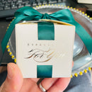 Custom Logo Wedding Favors Gift Box With Ribbon Candy Boxes For Christening Baby Shower Birthday Event Party Supplies