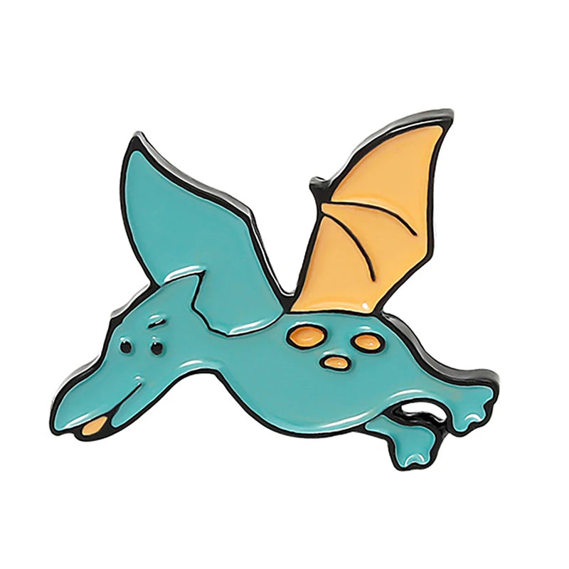 Triceratops Tyrannosaurus Rex Giraffe Stegosaurus Brontosaurus Brooch Badge Dinosaur Lapel Pins Dinosaur Brooch Pterosaur