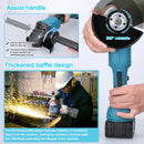 Cordless Angle Grinder 21V Battery Grinder Tool With 2-Position 125MM M14 Professional Electric Power Grinder For Cutting