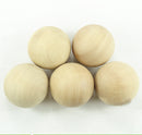 Wood Ball Dia 6mm - 100mm Wooden Primary Color Solid Round Wooden Ball Decoration DIY Home Painted Parts