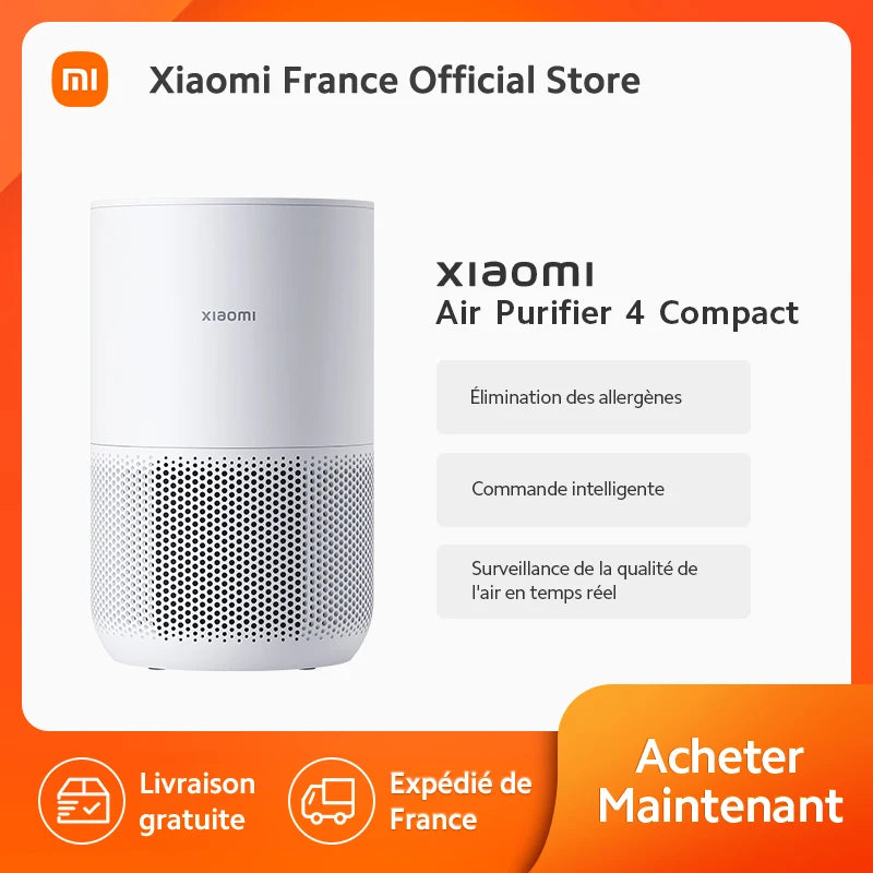 [Official] Xiaomi Smart Air purify 4 Compact, allergen removal, Smart control, real-time Air quality monitoring