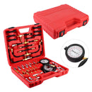 TU-443 Professional Fuel Injection Pressure Gauge Tester Set 0-140PSI Auto Car Diagnostic Tool